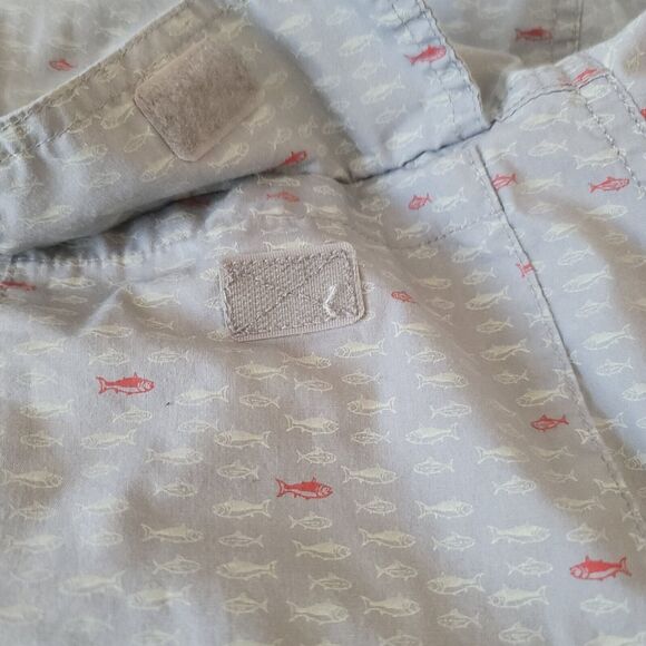 G.H. Bass & Co. Men's Printed Fishing Shirt Short Sleeve Size XL Grey - Picture 9 of 16